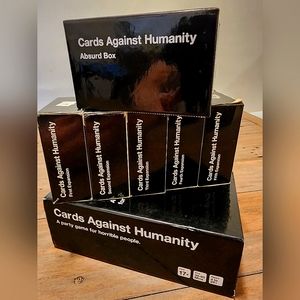 Cards Against Humanity w/original first 5 expansions and Absurd Box